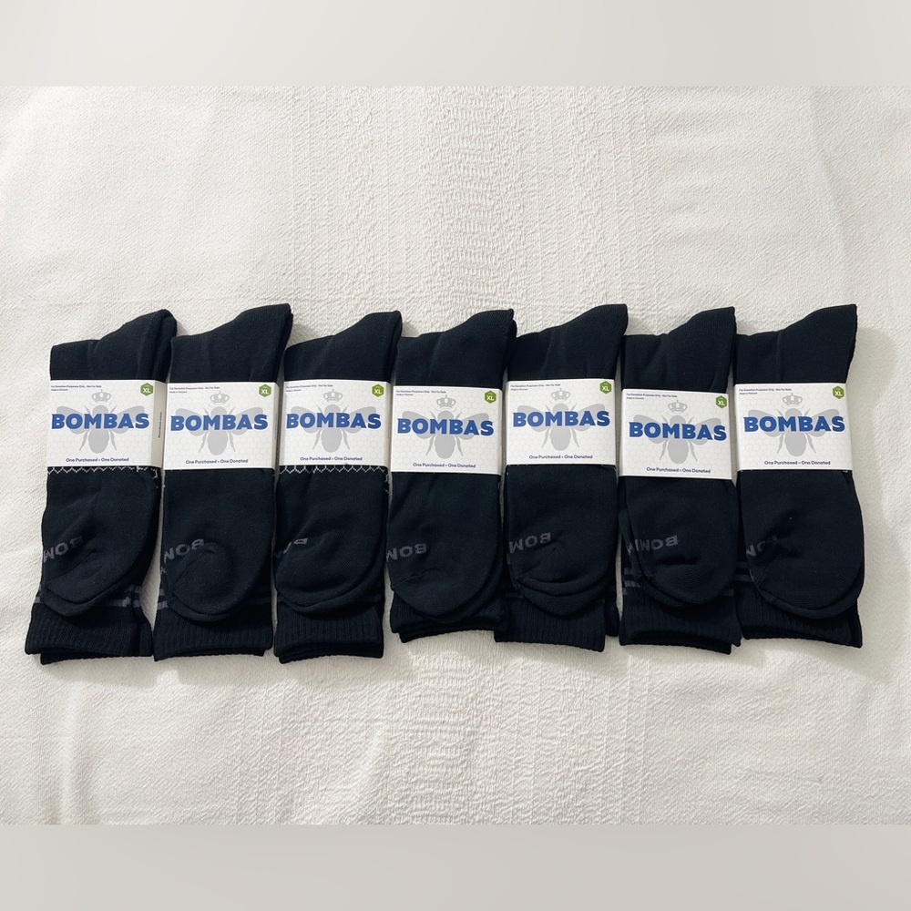 NWT Bombas 7 Pairs Bundle Pack Men’s Size XL Socks